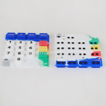 Epoxy Coating Colorful Carbon Pills Button Keyboard